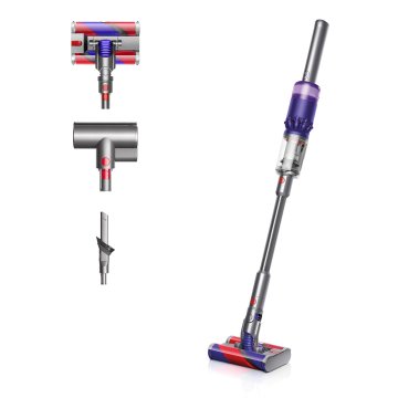 Dyson Omni-Glide Aspirapolvere a bastone 2 in 1 Batteria Secco Senza sacchetto Blu, Grigio, Rosso