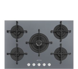 Smeg Cucina PV275S piano cottura Argento Da incasso 72 cm Gas 5 Fornello(i)