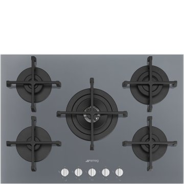 Smeg Cucina PV275S piano cottura Argento Da incasso 72 cm Gas 5 Fornello(i)