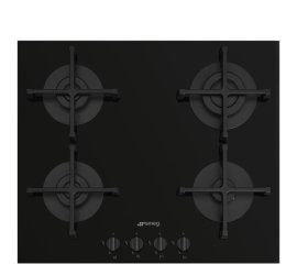 Smeg Universal PV264B piano cottura Nero Da incasso 60 cm Gas 4 Fornello(i)