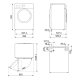 Smeg WN04SEA lavatrice Caricamento frontale 10 kg 1400 Giri/min Bianco 8
