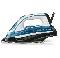 Nero & Decker BXIR2402E ferro da stiro Ferro da stiro a secco e a vapore 2400 W Blu, Bianco