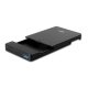 Lindy 43331 contenitore di unità di archiviazione Box esterno HDD/SSD Nero 2.5