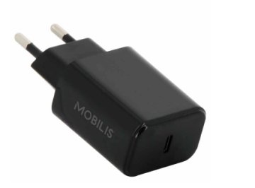 Mobilis 001341 Caricabatterie per dispositivi mobili Smartphone, Tablet Nero AC Ricarica rapida Interno