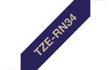 Brother TZE-R234 nastro per etichettatrice Oro su bianco