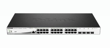 D-Link DGS-1210-28MP/E switch di rete Gestito L2 Gigabit Ethernet (10/100/1000) Supporto Power over Ethernet (PoE) 1U Nero, Grigio