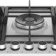 Beko HIAW75225SXE piano cottura Acciaio inox Da incasso 75 cm Gas 5 Fornello(i) 4