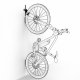 Meliconi My Bike Supporto fisso da bicicletta a parete per ruota anteriore, universale 4