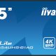 iiyama LH6554UHS-B1AG visualizzatore di messaggi Pannello piatto per segnaletica digitale 165,1 cm (65