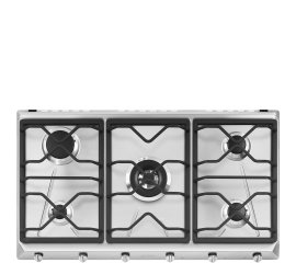 Smeg SRV596O piano cottura Acciaio inox Da incasso 90 cm Gas 5 Fornello(i)