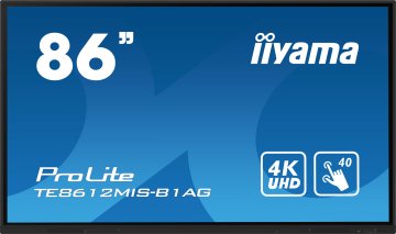 iiyama PROLITE Pannello piatto per segnaletica digitale 2,18 m (86") LED Wi-Fi 400 cd/m² 4K Ultra HD Nero Touch screen Processore integrato Android 11 16/7