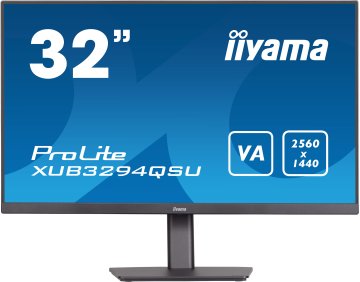 iiyama ProLite XUB3294QSU-B1 Monitor PC 80 cm (31.5") 2560 x 1440 Pixel Wide Quad HD LCD Nero