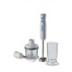 Ariete 601 Pimer 3in1, 700 W, 2 velocità, Lama in acciaio inox, Gamba removibile, Bicchiere trasparente, Bianco & Celeste 2