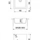 Plados One Standard Lavello montato su piano Rettangolare Ultrametal 3