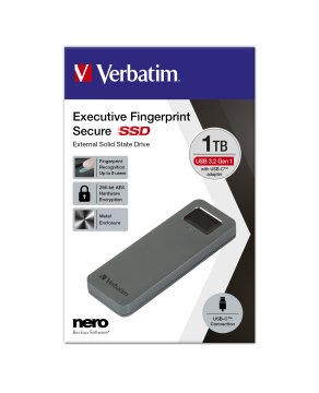 Verbatim 53657 unità esterna a stato solido 1 TB USB tipo-C 3.2 Gen 1 (3.1 Gen 1) Grigio