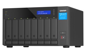 QNAP TVS-h874X NAS Tower Intel® Core™ i9 64 GB DDR4 0 TB QuTS hero Nero