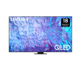 Samsung Series 8 TV QE50Q80CATXZT QLED 4K, Smart TV 50" Processore Neural Quantum 4K, Dolby Atmos e OTS Lite, Carbon Silver 2023