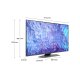 Samsung Series 8 TV QE50Q80CATXZT QLED 4K, Smart TV 50