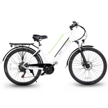 EMG Queen 28P - telaio in alluminio 19", ruota 28", freno a disco a/p, sospensioni ant., cambio Shimano, batteria 36V 13Ah