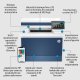 HP Color LaserJet Pro Stampante multifunzione 4302fdw, Colore, Stampante per Piccole e medie imprese, Stampa, copia, scansione, fax, Wireless; Stampa da smartphone o tablet; alimentatore automatico di 11