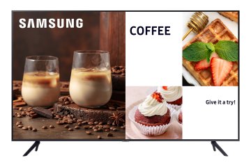 Samsung LH43BECHLGUXEN visualizzatore di messaggi Pannello piatto per segnaletica digitale 109,2 cm (43") LED Wi-Fi 4K Ultra HD Nero Processore integrato Tizen