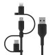 Belkin BOOST CHARGE cavo USB 1 m USB A USB C/Micro-USB B/Lightning Nero 2