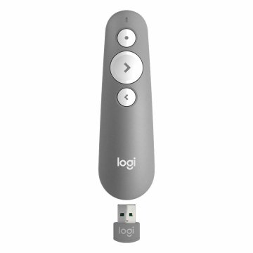 Logitech R500 puntatore wireless Bluetooth/RF Grigio