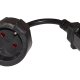 Link Accessori LKADSK adattatore per presa di corrente C14 Tipo C (Europlug) Nero 3