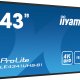 iiyama LE4341UHS-B1 visualizzatore di messaggi Pannello piatto per segnaletica digitale 108 cm (42.5