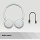 Sony Cuffie Bluetooth wireless WH-CH520 - Durata della batteria fino a 50 ore con ricarica rapida, stile on-ear - Bianco 13