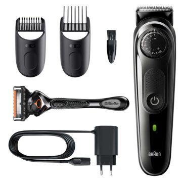 Braun BeardTrimmer 5 BT5342 Batteria 39 2 cm Bagnato e secco Nero