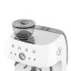Smeg Macchina da Caffè Espresso Manuale con macinacaffè integrato 50's Style – Bianco LUCIDO – EGF03WHEU 8