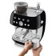 Smeg Macchina da Caffè Espresso Manuale con macinacaffè integrato 50's Style – Nero LUCIDO – EGF03BLEU 6