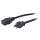 APC Pwr Cord, 15A, 100-120V, C19 to 5-15 Nero 2,5 m 3