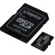 Kingston Technology Scheda micSDXC Canvas Select Plus 100R A1 C10 da 256GB + adattatore 3