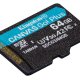 Kingston Technology Scheda microSDXC Canvas Go Plus 170R A2 U3 V30 da 64GB + adattatore 5