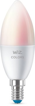 WiZ Lampadina Smart Dimmerabile Luce Bianca o Colorata Attacco E14 40W Candela