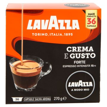 Lavazza Crema e Gusto Forte Capsule caffè Tostatura media 36 pz