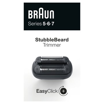 Braun EasyClick Accessorio Rifinitore Effetto Barba Incolta Per Rasoio Elettrico Series 5, 6 E 7 (Nuova Generazione)