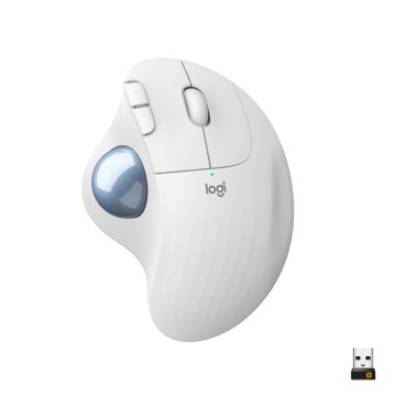 Logitech Ergo M575 mouse Mano destra RF senza fili + Bluetooth Trackball 2000 DPI