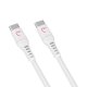 Eva Fruit Caricabatterie da parete con porta USB-C e Cavo Type C 25 W 120 Cm Bianco 3