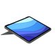 Logitech Combo Touch Custodia con Tastiera per iPad Pro 11 pollici (1a, 2a, 3a gen - 2018, 2020, 2021) - Tastiera Retroilluminata Rimovibile, Trackpad, Smart Connector - Grigio 18
