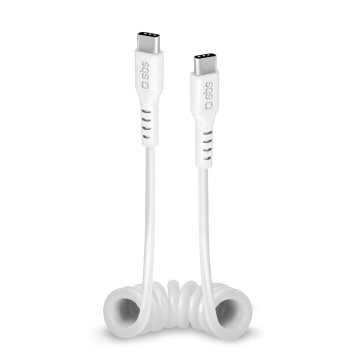 SBS TECABLETYPCCS1W cavo USB USB 3.2 Gen 1 (3.1 Gen 1) 1 m USB C Bianco