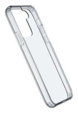 Cellularline Clear Strong - Galaxy S22 Custodia rigida con bordi in gomma - con tecnologia antibatterica integrata