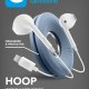 Cellularline HOOP Auricolare a capsula con tecnologia Microban® integrata e avvolgicavo compatibile con iPhone 3