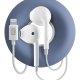 Cellularline HOOP Auricolare a capsula con tecnologia Microban® integrata e avvolgicavo compatibile con iPhone 9