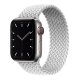 Eva Fruit Cinturino per Apple Watch Compatibile con chiusura elastica in fibra di silicone di colore bianco 2