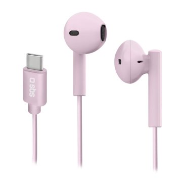 SBS TEEARTYCMIX65P cuffia e auricolare Wireless In-ear Musica e Chiamate USB tipo-C Rosa