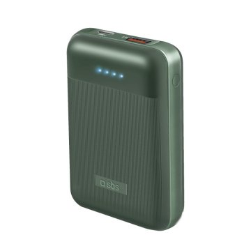 SBS TEBB10000PD20RUG batteria portatile Polimeri di litio (LiPo) 10000 mAh Verde