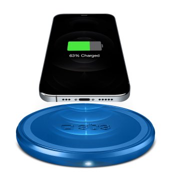 SBS TEWIRELESSUF10WA Caricabatterie per dispositivi mobili Smartphone Blu USB Carica wireless Ricarica rapida Interno